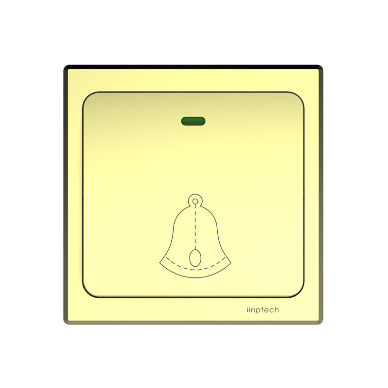 领普科技（linptech）自发电无线门铃配件G1G2G3G4M2linptech门铃发射器/接收器 G1门铃发射器_金色