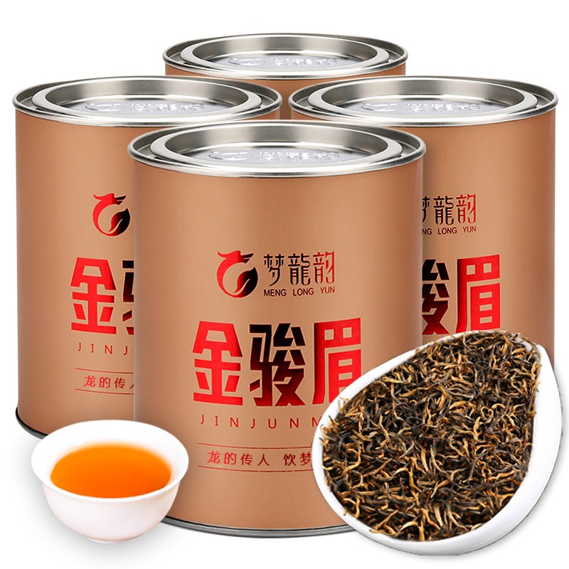 梦龙韵 茶叶金骏眉红茶武夷山红茶新茶大份量散茶罐装 金骏眉500g