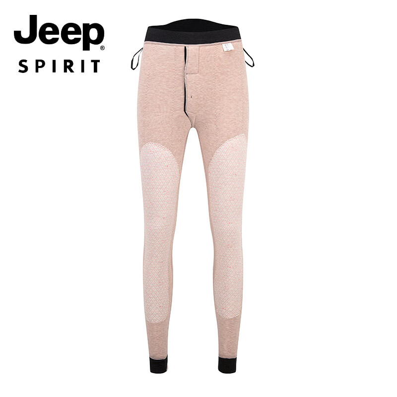 JEEP SPIRIT加长版棉裤男士高个子青少年大码加绒加厚款羊毛保暖裤东北秋冬季 薄绒款/加长110cm L (100-135斤)
