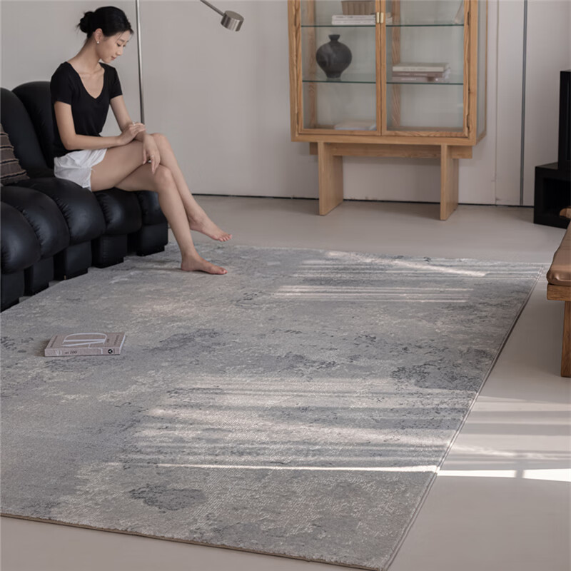 致尚美学新款地毯客厅降噪防猫抓零甲醛好打理北欧奶油风茶几毯卧室床边毯 塞力斯03【高档仿羊毛混纺材质】 1.6m*2.3m 加厚加密【1.8-2.4米沙发推荐】