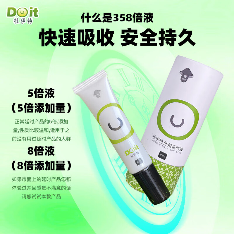 杜伊特（DOit）达克罗宁外用延时喷雾剂麻木降敏凝膏非利多卡因液成人情趣用品 第三代8倍液15ML【赠送1ML】 男士专用降敏膏夫妻方式助爱工具