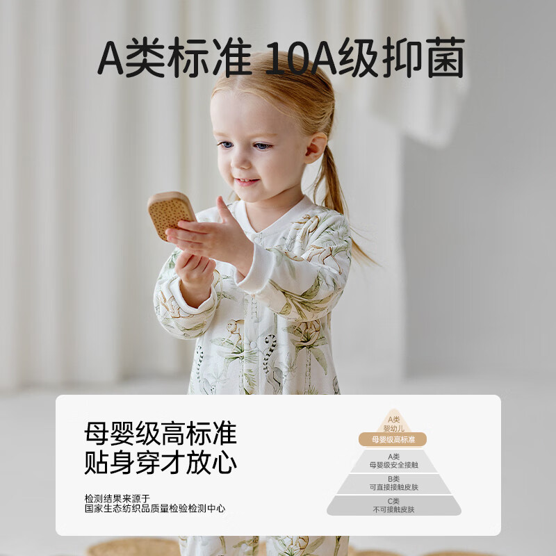 ELLE BABY新生儿哈衣夹棉新生儿衣服秋冬加厚儿童连体衣宝宝爬服初生儿襁褓 草莓园 80cm