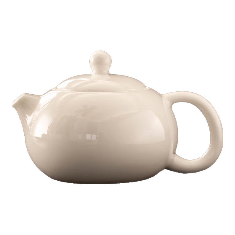 瓷牌茗茶具（cipaiming teaset）瓷牌茗茶具HL羊脂玉瓷茶壺德化白瓷西施壺家用功夫茶具泡茶水壺 羊脂玉瓷云晏茶壺