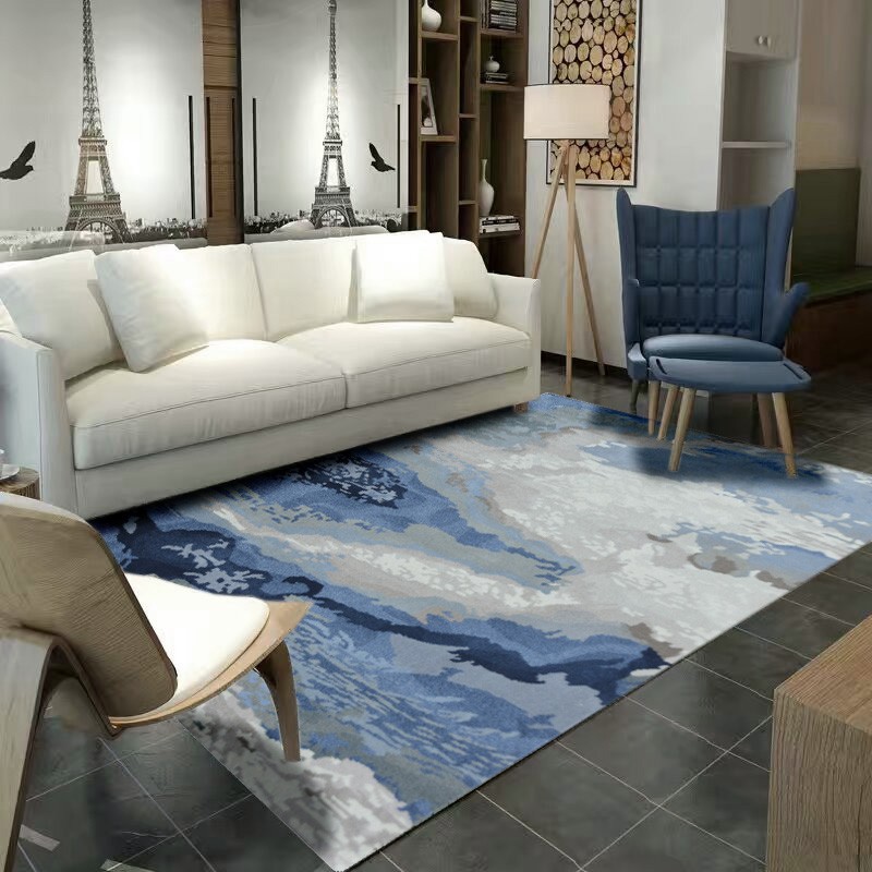 海马地毯 时尚简约 新西兰羊毛手工地毯 客厅茶几沙发卧室地毯s7243