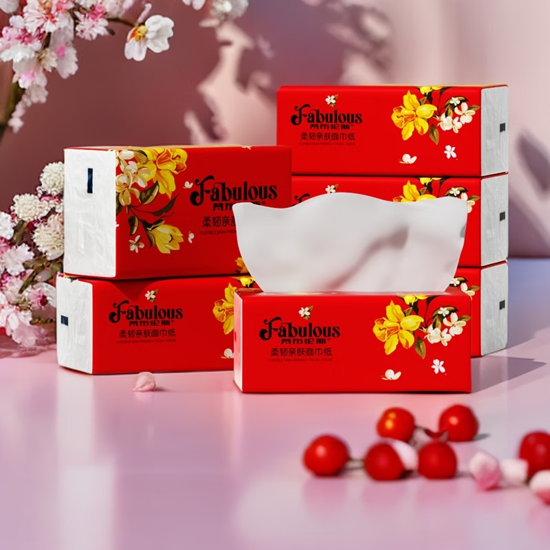 梵布伦斯繁花系列纸巾抽纸5层加厚卫生餐巾纸抽整箱家用实惠装批发 5层 240张*30包