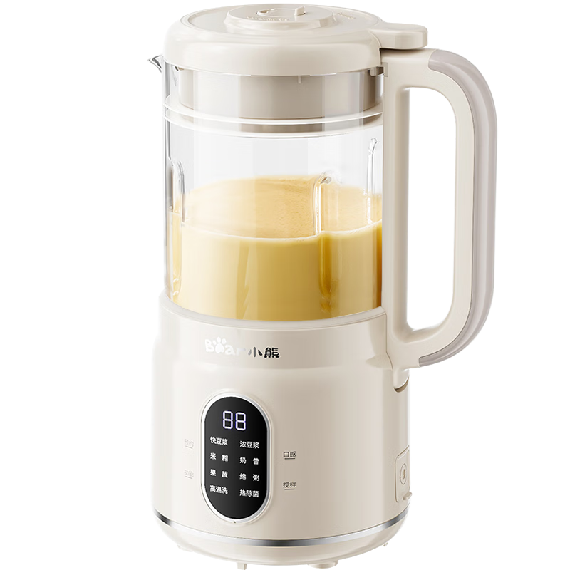 小熊（Bear）破壁机家用小型豆浆机迷你0.8L低音降噪榨汁机料理机多功能全自动免煮新款静音PBJ-M04R3