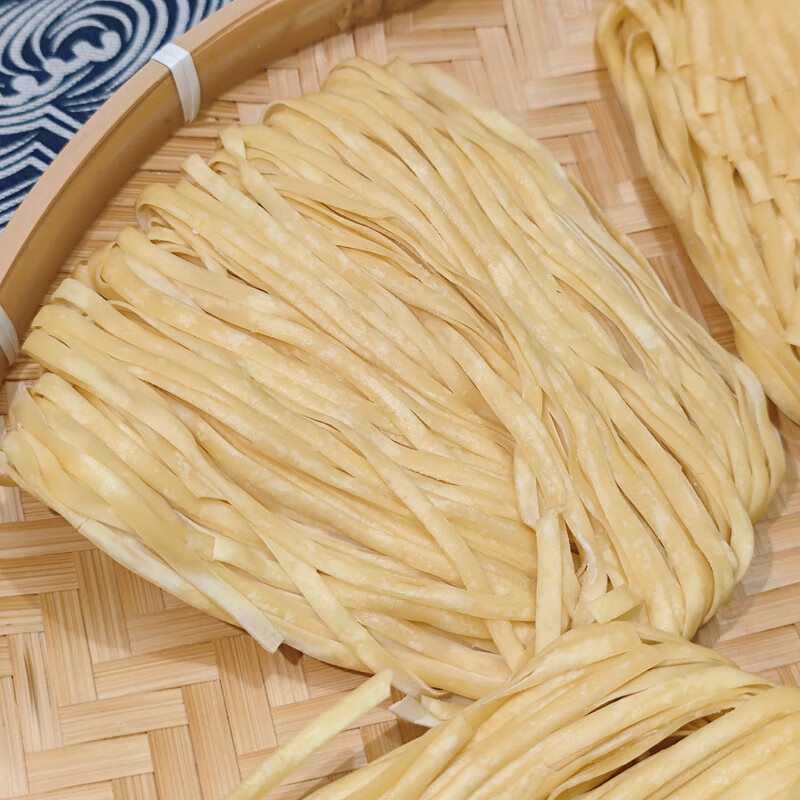 礼盒装3斤/5斤宁波产樟村切面碱水切面拌面手工面盘面宽面细面 樟村