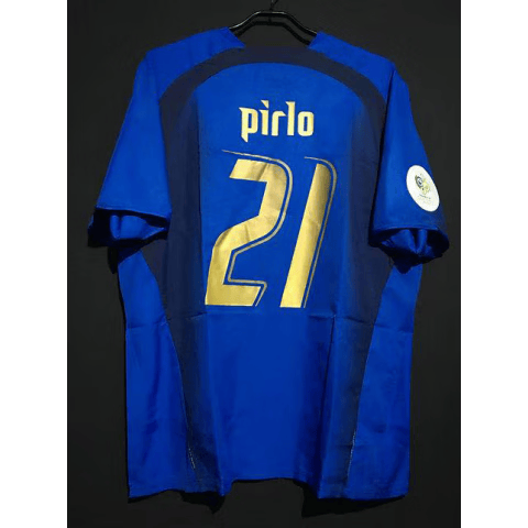 经典复古2006世界杯意大利球衣卡纳瓦罗皮耶罗因扎吉托蒂足球服 无印