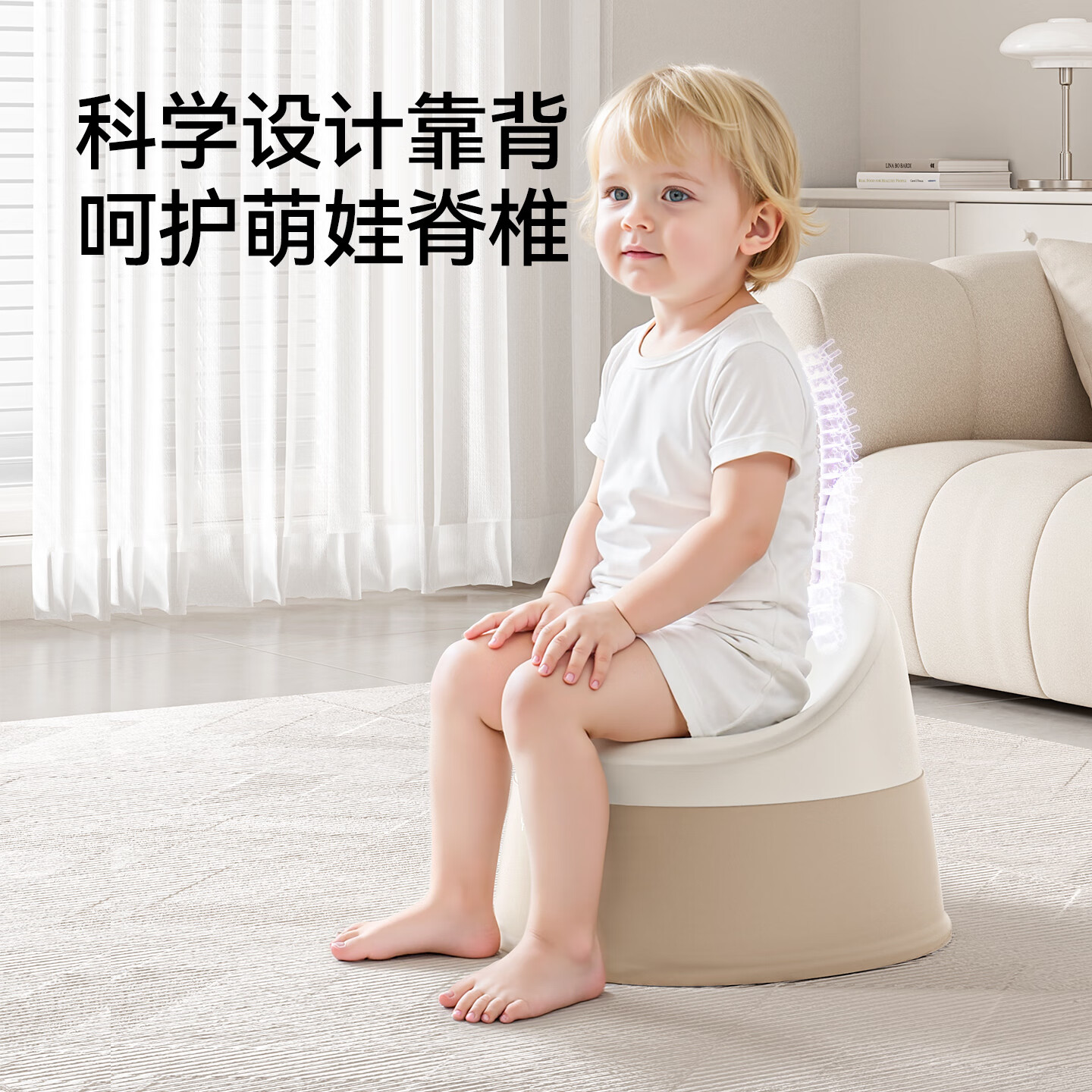 英氏（YEEHOO）儿童马桶坐便器宝宝小马桶男孩女孩婴儿训练厕所家用尿盆 黄色+20个清洁袋