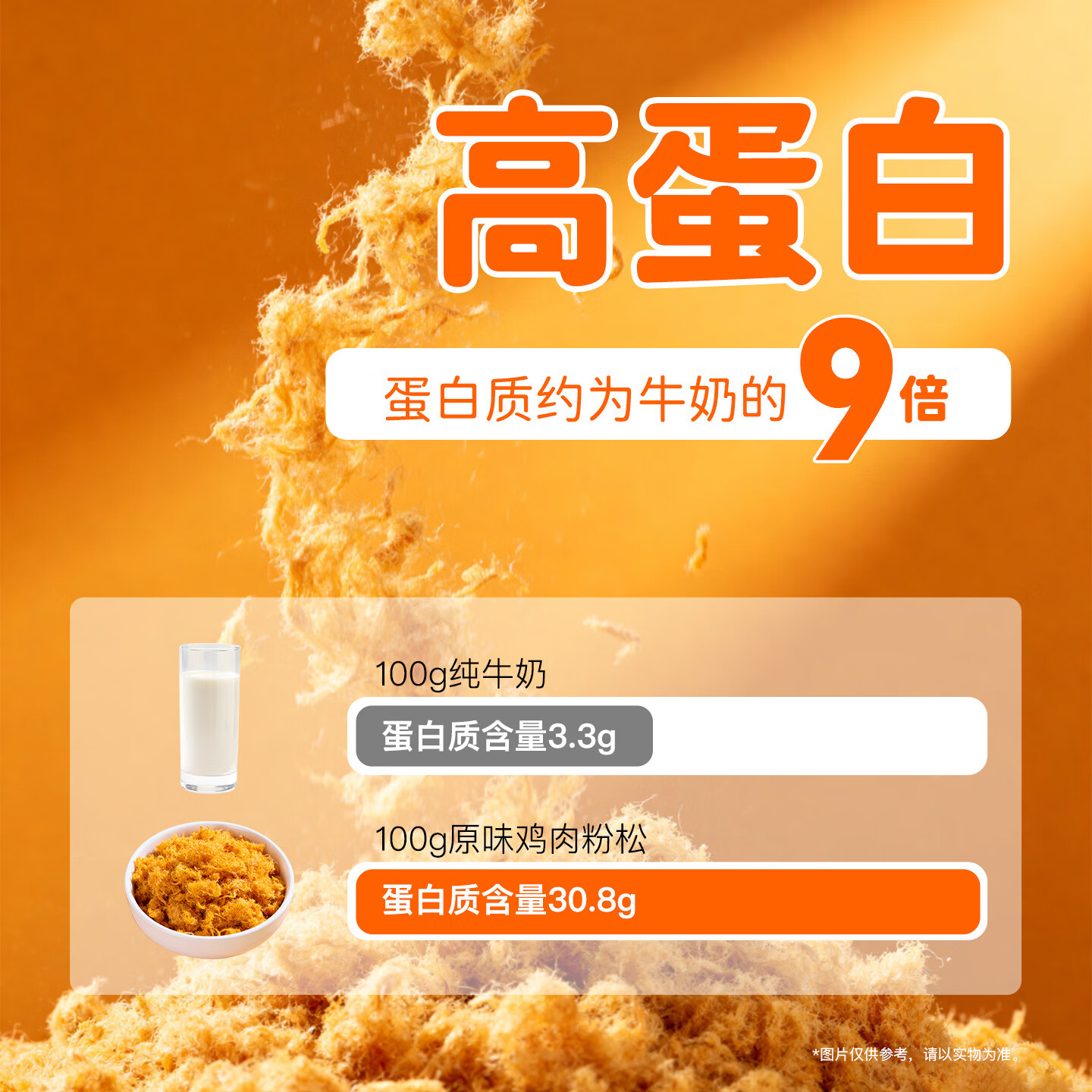 台宏原味鸡肉粉松三角饭团寿司香酥鸡肉松粉紫菜卷台湾包饭材料 300g(30g*10包 实惠装)
