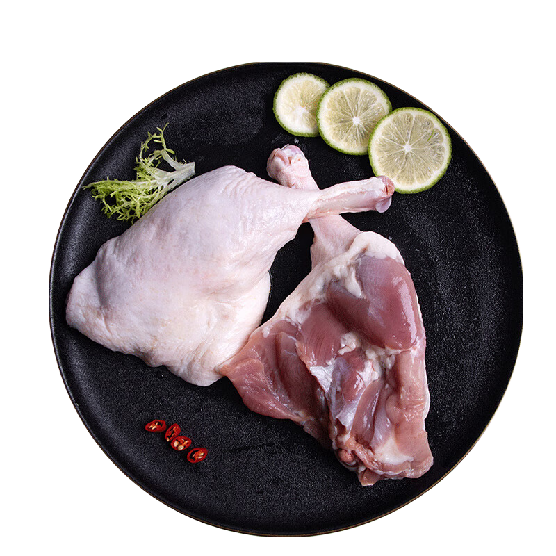 溫氏去皮鴨胸肉 鴨腿鴨翅中 生鮮鴨肉 燒烤輕食健身 貓狗寵物食材 鴨全腿1kg*2