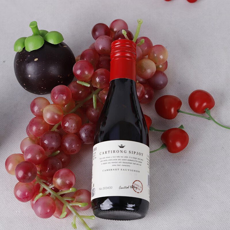 卡地朗智利进口红酒 西普乔伊13.5度ins微醺礼品 赤霞珠干红葡萄酒 【西普乔伊】1整箱/24瓶礼盒装 187ml