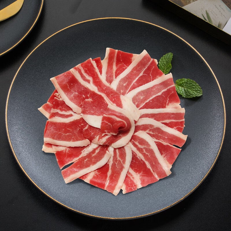 NONFUN HAONIU 农夫好牛进口原切牛肉片肥牛片雪花肥牛肉卷 火锅涮煮食材牛肉 澳洲原切肥牛片1200g/3盒