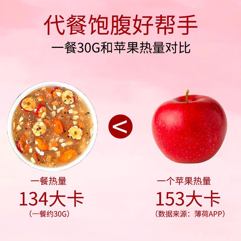内廷上用北京同仁堂奇亚籽藕粉坚果无添加低热量养胃营养早餐代餐饱腹H 【1盒体验装】500g/盒