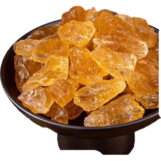 正宗云南老冰糖甘蔗多晶黄冰糖小粒土冰糖块手工无添加批发家用 中块颗粒 3斤优质云南黄冰糖-【1大袋】