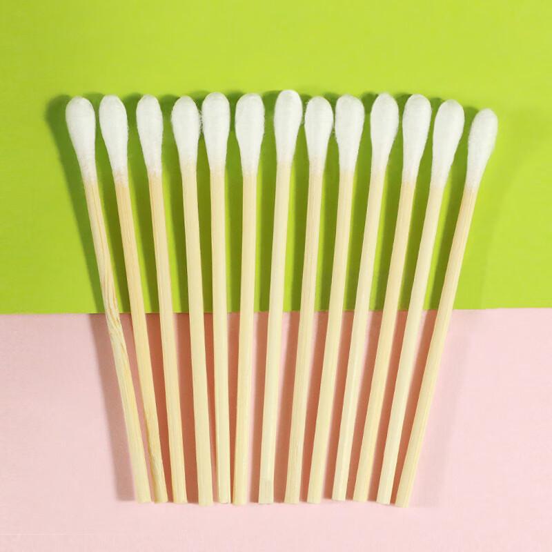 兰德美医用无菌消毒棉签10cm50支/袋单头竹棒掏耳清洁成人伤口碘伏棉签 【医用10cm/共1000支】50支/袋x20袋装