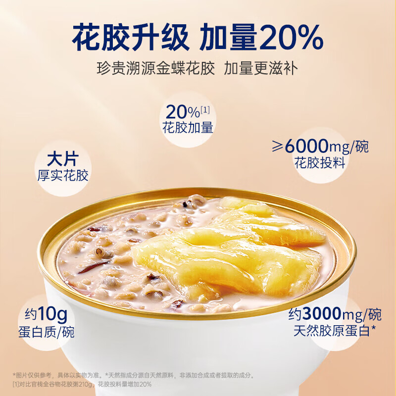 官栈礼盒花胶即食鱼胶陈皮红豆沙养肤全谷物金蝶花胶粥孕妇滋补营养品 紫薯燕麦花胶粥210g【复购买5送1】