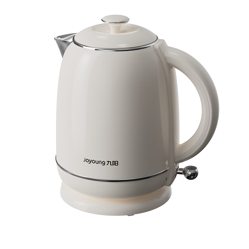 九陽（Joyoung）電熱水壺家用電水壺燒水壺 99.9%高純鈦 食品級316L不銹鋼 1500W快速沸騰 1.5L容量 K15FD-W801
