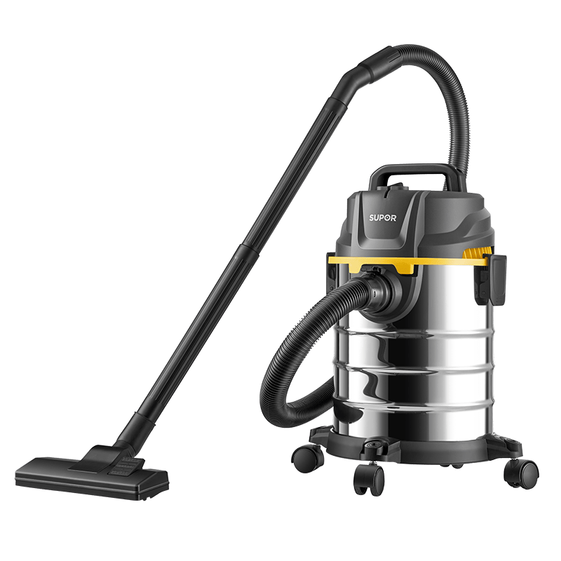 苏泊尔（SUPOR）桶式吸尘器手持家用大吸力20L干湿吹三用不锈钢工业开荒保洁装商用地毯宠物大功率有线EVCB-73S
