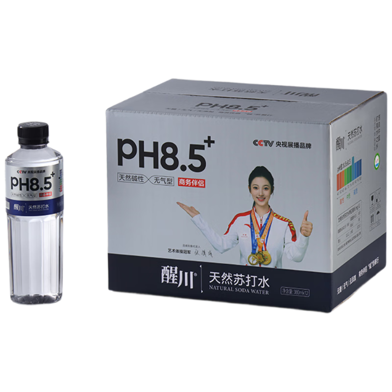 �Ѵ� ��Ȼ�մ�ˮ pH8.5 ������ �������������� 380ml*12ƿ 39Ԫ