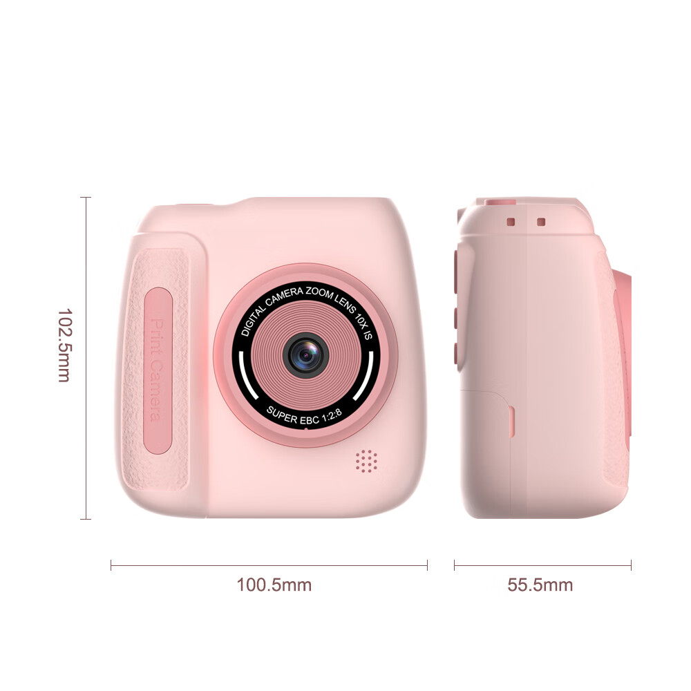 巧智拍立得相机一次成像照相机便携拍照打印一体机学生旅游随身拍学生党专用高清双摄数码相机卡片机 绿色【拍立得/前后双摄像头】+打印纸10卷 标配【含32G内存卡】