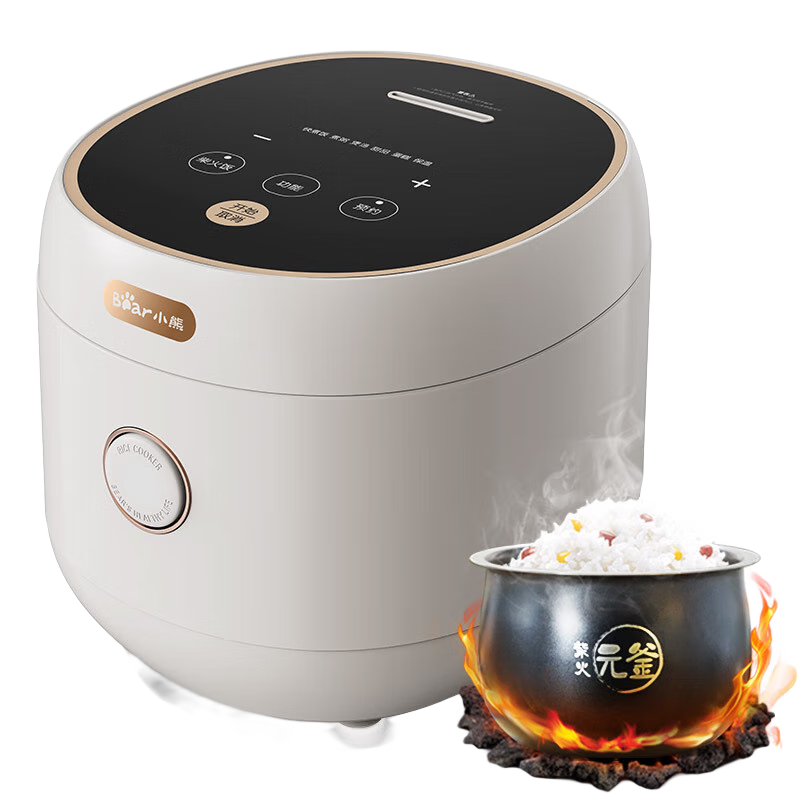 小熊（Bear）电饭煲2-3人 电饭锅 家用多功能3升智能防溢预约不沾元釜微压柴火饭 米饭锅 DFB-C30L3