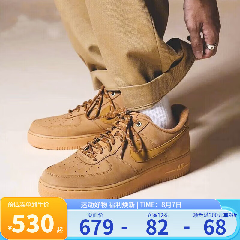 �Ϳˣ�NIKE���ٷ���ЬŮЬ AIR FORCE AF1  С��ɫ�վ�һ�Ű�Ь�˶�����Ь CJ9179-200 41