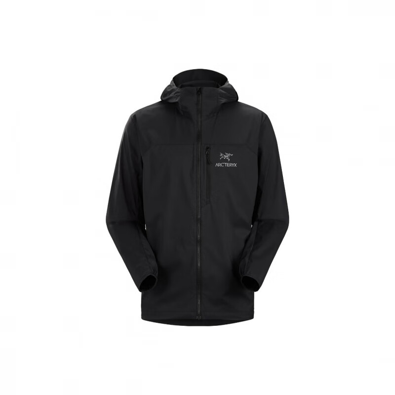 始祖鸟（ARC&#039;TERYX）Arcteryx始祖鸟Squamish Hoody防晒轻薄风壳连帽夹克外套 黑色_男款 S