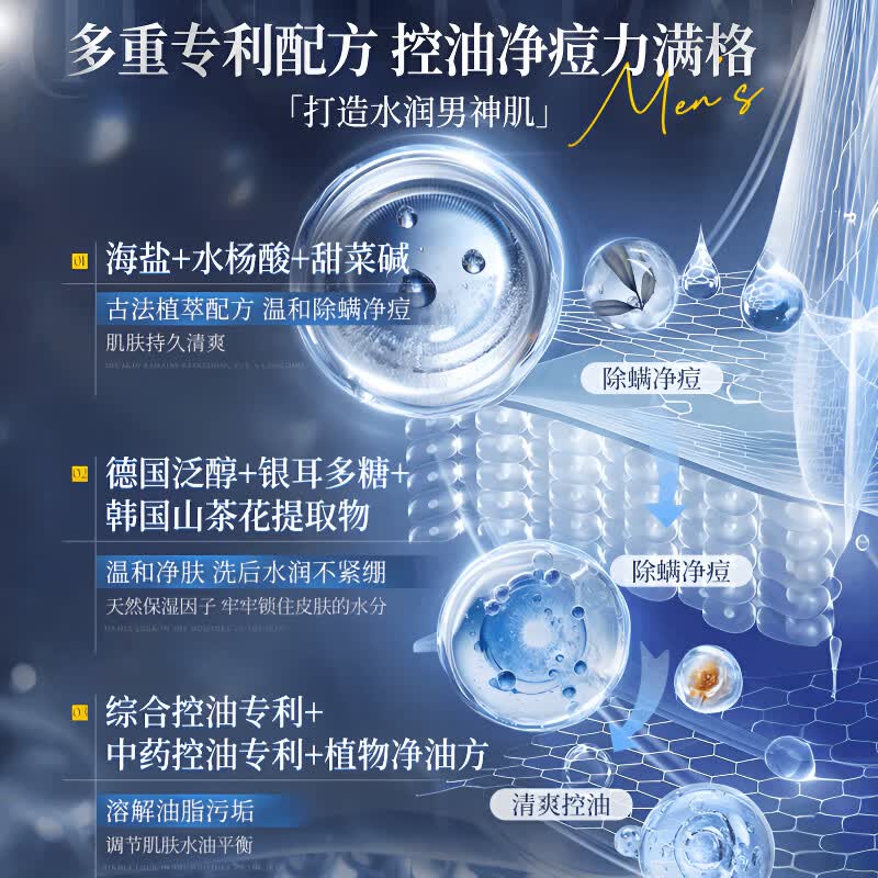 ZYUO日本沐浴露男士古龙香男士沐浴露专用持久留香72小时清爽控油止痒 1瓶装 【日本品牌】控油保湿 洗螨净痘 型男沐浴露