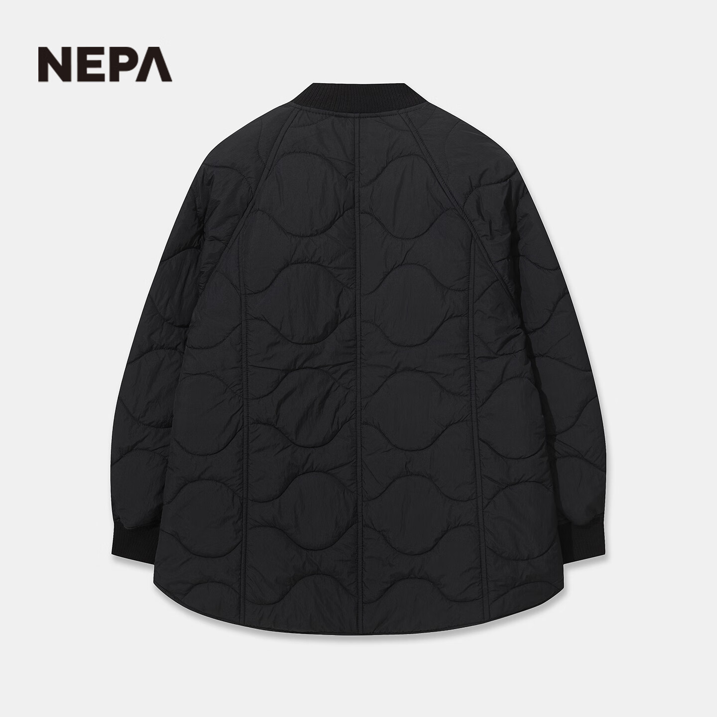 NEPA耐葩户外25秋冬新品女士棉服轻盈保暖舒适外套7L60969 C01黑色 XS 160/84A (090)