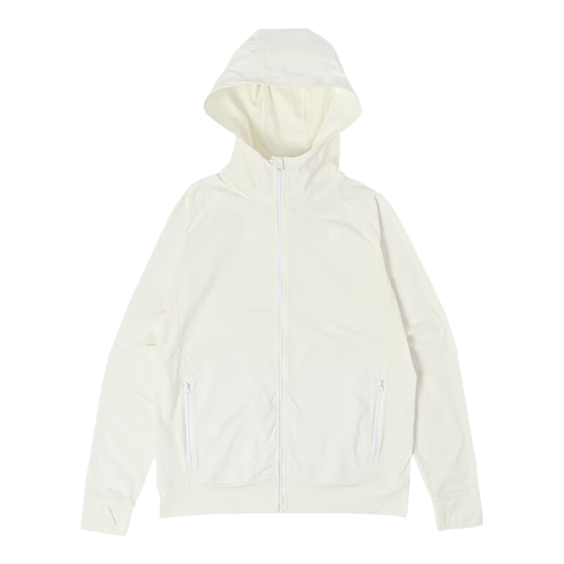 土撥鼠（Marmot）輕量戶(hù)外帶帽夾克 舒適透氣 抗菌 防曬 Mt.RashGuard 皮膚衣女款 白色 XS