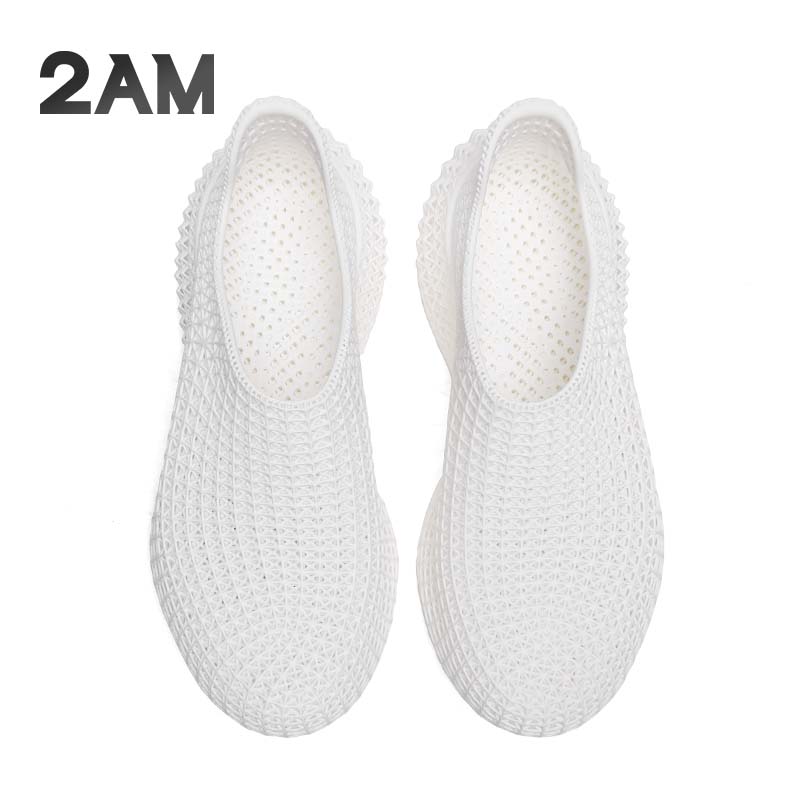 2AM· Rocker4D打印一体成型休闲鞋百搭时尚潮流男鞋春夏季3d打印鞋 月光白 42
