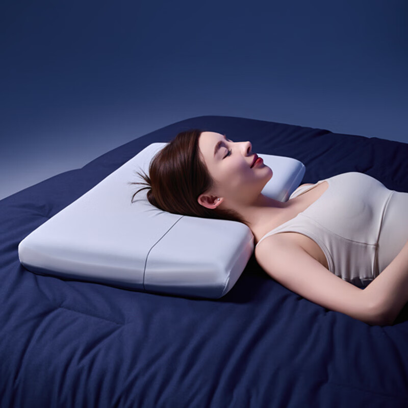 深睡枕Pro3.0海绵记忆枕成人护颈椎枕头助眠枕芯第3代枕头枕套 单只枕芯+岩溪蓝枕套 12cm 70*42