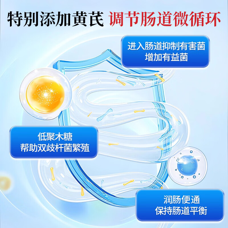 朕皇黄芪低聚木糖颗粒正品直播同款排宿便润肠肠胃呵护小红条饮2VP 1盒体验装 105g*1盒 *贵在运费不推荐