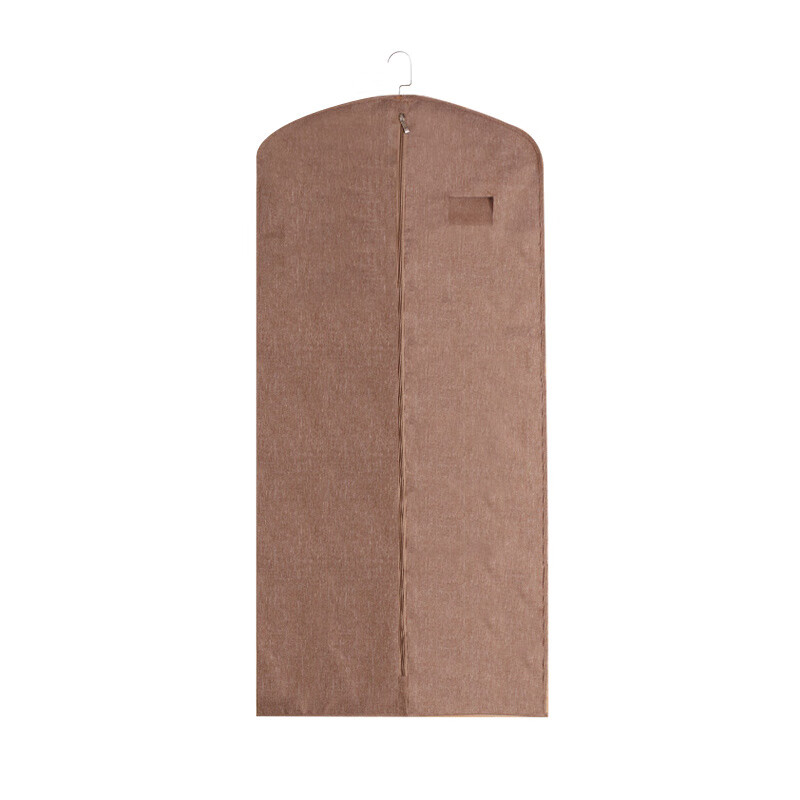 收納博士衣服防塵罩家用衣物防塵袋貂皮草大衣罩子牛津布收納神器 麻黃色 平面款 短款 90*58cm