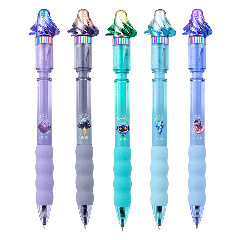 愛好（AIHAO）旋風(fēng)中性筆學(xué)生按動(dòng)刷題筆0.5mm黑色考試筆ST尖黑科技轉(zhuǎn)轉(zhuǎn)筆黑色單支 GP4910