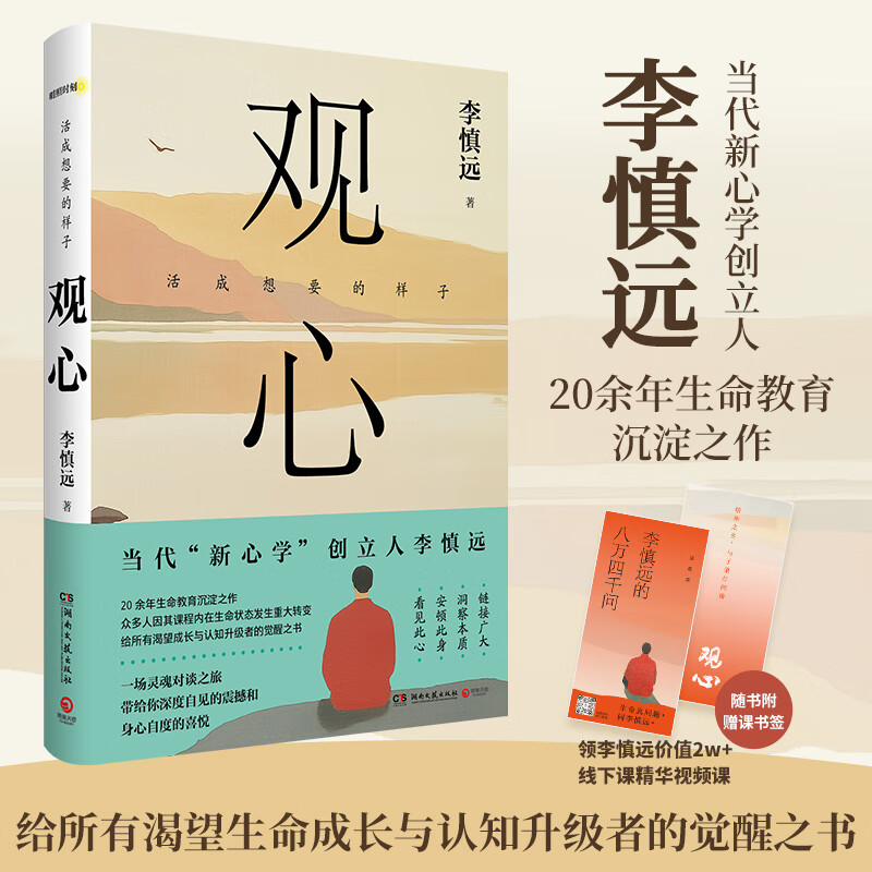 观心 众多企业家、管理者、艺术家的心灵领路人李慎远老师二十余年授课经验的沉淀和总结 心灵修养成功励志书籍  博集天卷 观心