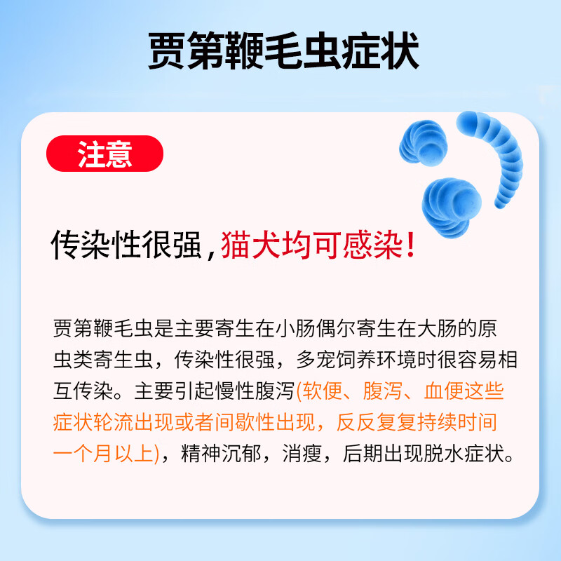 贾第鞭毛虫检测试纸顺丰 医院同款宠物健康猫狗通用GIA病毒检测卡 贾第鞭毛虫1盒【买2盒送1盒】 医院同款（ 高精准度99.99%）