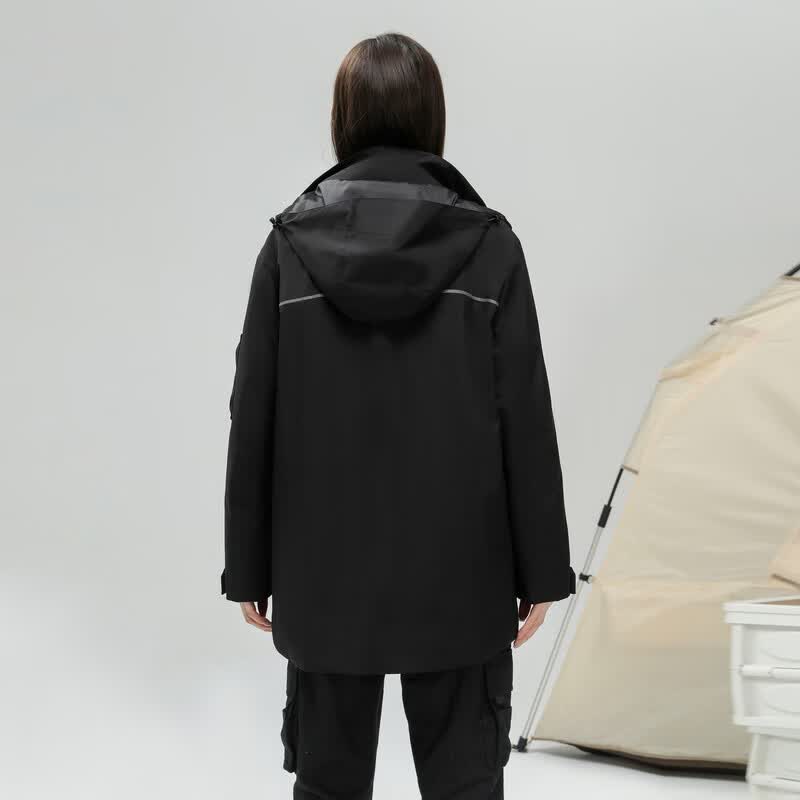雪中飞新款男士休闲短款羽绒服冬季新羽绒外套保暖防风舒适 黑色|8056 XL /180/96A
