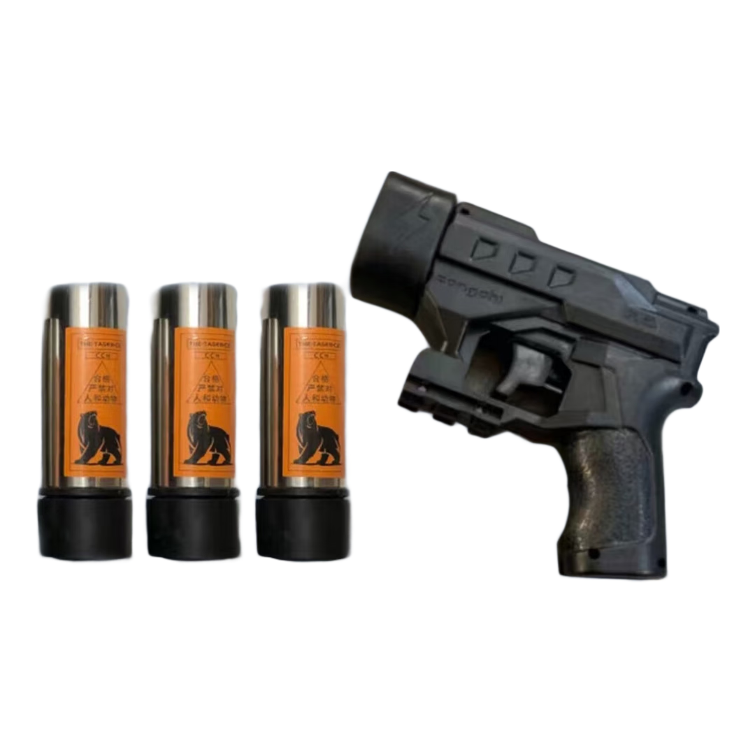 户外应急救援装备防身应急装备合法安全枪式防护装备 主机+6桶+收纳袋（推荐套餐）