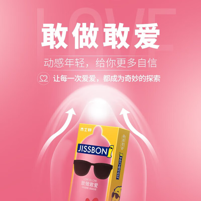 杰士邦套(优超6+倍润6+螺纹6+自由派6)经典五合一32只 超滑男用螺纹 1盒经典五合一【32只/盒】