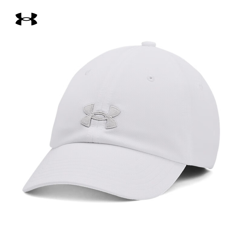 安德玛（UNDERARMOUR）Blitzing女子可调节训练运动帽1376705 白色100 均码