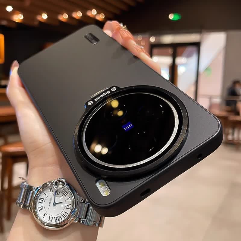 玛尔扎 适用vivox300手机壳新款镜头支架x200磨砂X200pro自带镜头膜x100s全包防摔超薄防指纹高级感 【暗夜黑】镜头支架*自带镜头膜*肤感磨砂 vivo X300