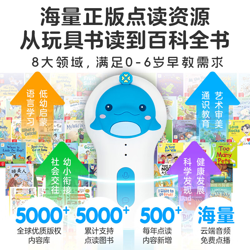 【豚小蒙小车迷点读礼盒】小小消防车绘本豚小蒙5Gwifi版点读笔64G大内存0-3岁早教益智启蒙点读套装生日礼物