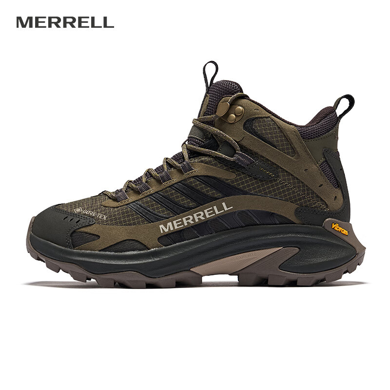 迈乐（Merrell）SPEED2GTX速徒户外越野跑男女防水抓地中帮徒步登山鞋vibram橡胶 橄榄绿/J037979男) 40