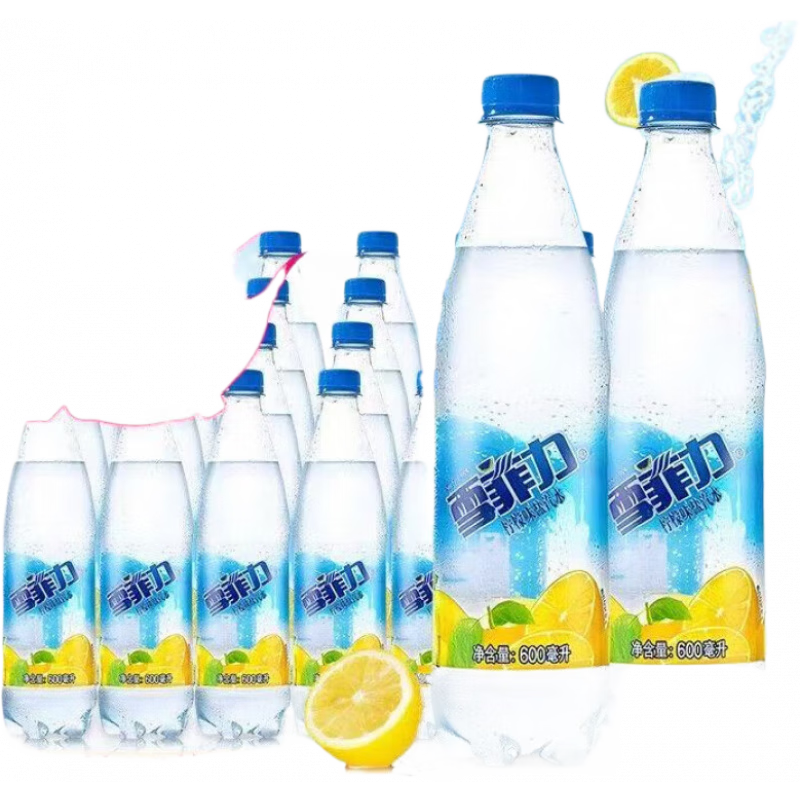 可口可樂(lè )雪菲力鹽汽水600ml24瓶整箱檸檬味碳酸飲料解暑 雪菲力鹽汽水600*24瓶【日期新鮮