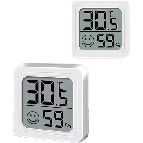 温度计湿度计室内干湿家用小米平替电子温湿度显示器迷你便携高精度壁挂式静音 迷你温湿度计/黑色