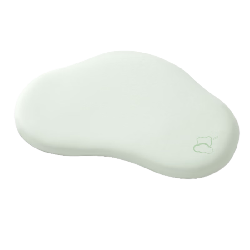 贝肽斯婴儿枕头6个月以上儿童分区宝宝枕护颈神器硅胶枕头1-3岁 云霭青