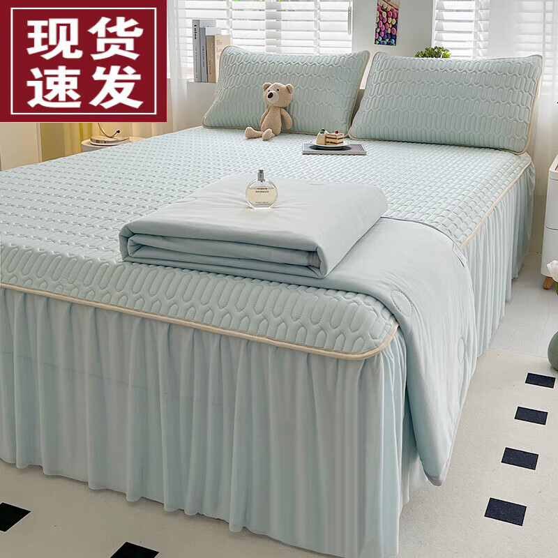 �����紲ȹ���齺��ϯ�ı��ļ��������˿ϯ�յ�����ϯ��2025�¿� ǳ�� 180*200cm��ϯ������+�ı�