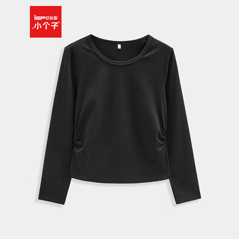 IEF/爱依服2025秋季新款韩版简约纯色休闲百搭通勤气质长袖上衣